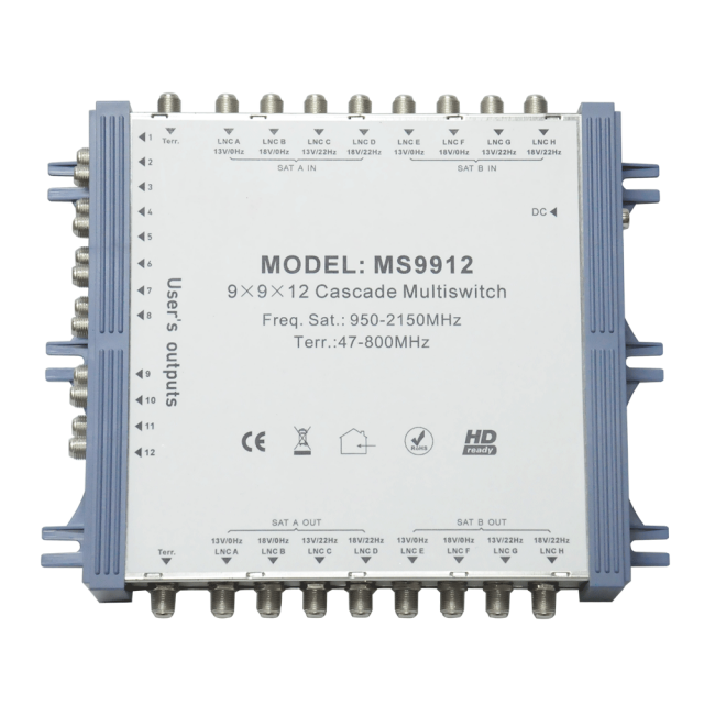 Cascade Satellite Multiswitch MS9912