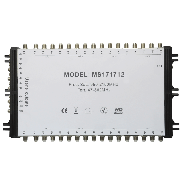 Cascade Satellite Multiswitch MS171712